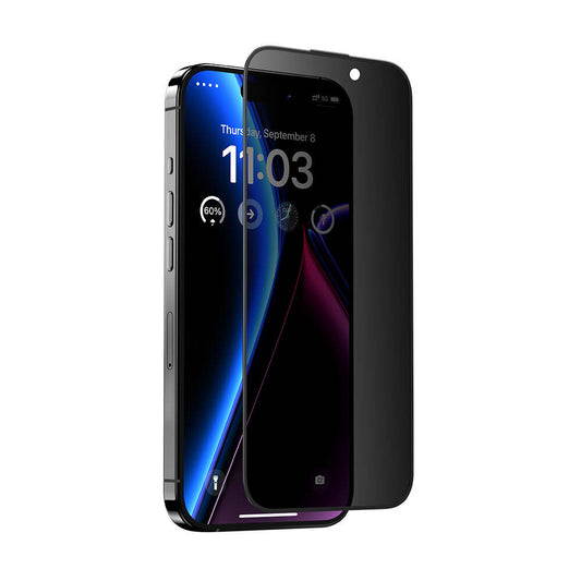 Apple iPhone 15 Plus Benks V Pro Ultra Shield Privacy 0.3mm Screen Protector + Easy Application Tool Black 