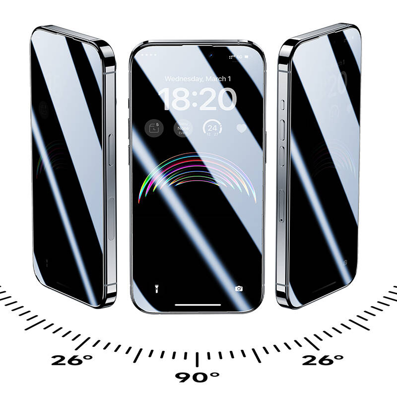 Benks Privacy Air Shield Screen Protector for Apple iPhone 15 Plus with Hydrophobic and Oleophobic Features, 10-Pack Transparent 