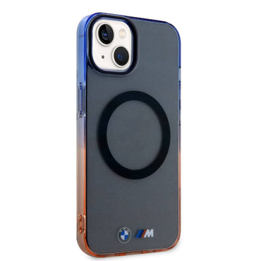 Apple iPhone 15 Plus Kılıf BMW M-safe Şarj Özellikli Transparan Renkli Çerçeveli Orjinal Lisanslı Kapak