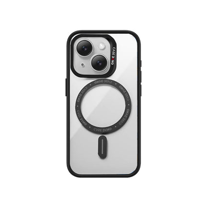 Apple iPhone 15 Plus Kılıf M-safe Şarj Özellikli Casebang Body Frame Kapak Siyah