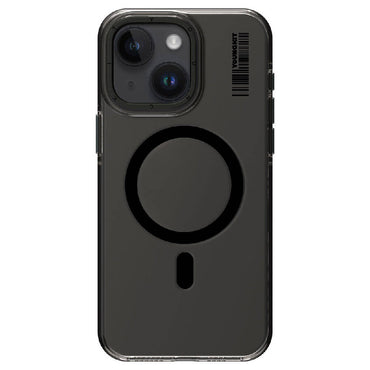 Apple iPhone 15 Plus Kılıf M-safe Şarj Özellikli Şeffaf Youngkit Crystal Shield Serisi Kapak Renksiz