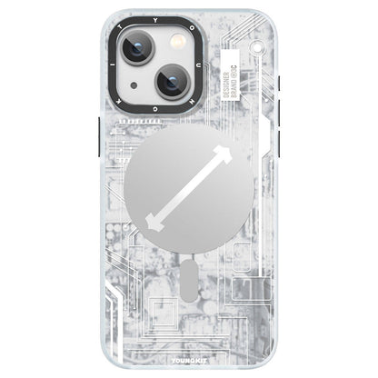 Apple iPhone 15 Plus Kılıf M-safe Şarj Özellikli YoungKit Technology Serisi Kapak