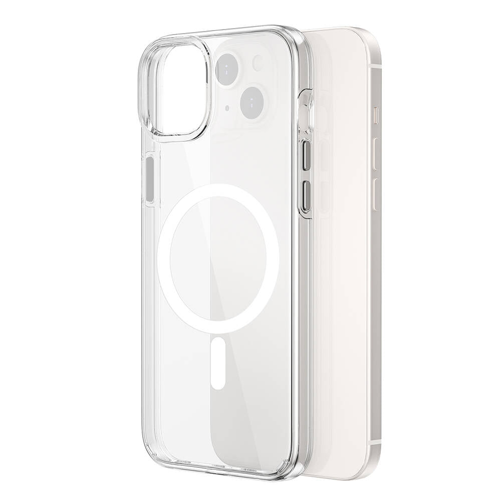 Apple iPhone 15 Plus Case Wiwu BC-022 Transparent Cover with M-safe Charging Function Colorless 