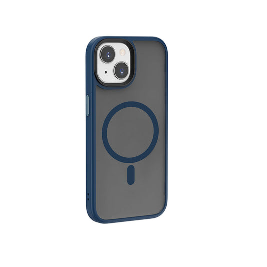 Apple iPhone 15 Plus Case Wiwu FGG-011 M-safe Charging Camera Protection Cover Blue 