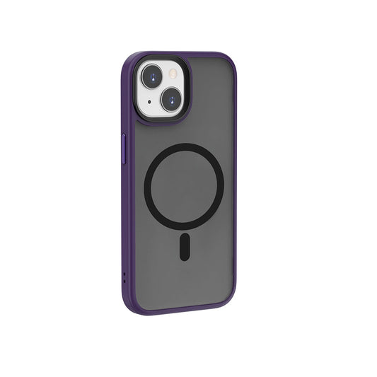 Apple iPhone 15 Plus Case Wiwu FGG-011 M-safe Charging Feature Camera Protection Cover Purple 