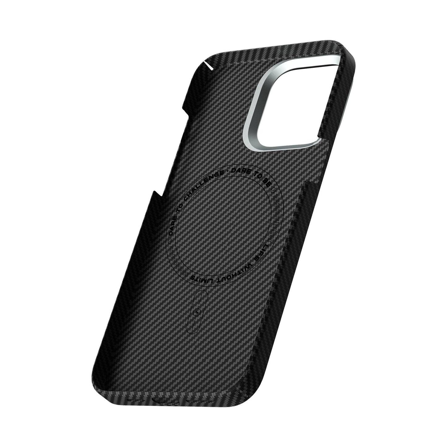 Apple iPhone 15 Plus Case Wiwu KJZ-017 Carbon Fiber 600D Explore Kevlar Cover Black 