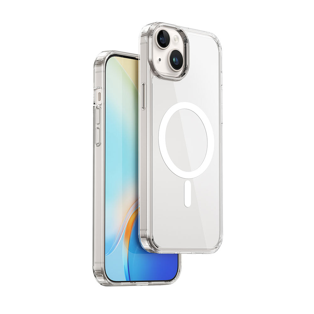Apple iPhone 15 Plus Case Wiwu MCC-101 Magnetic Crystal Hard PC Cover Colorless 