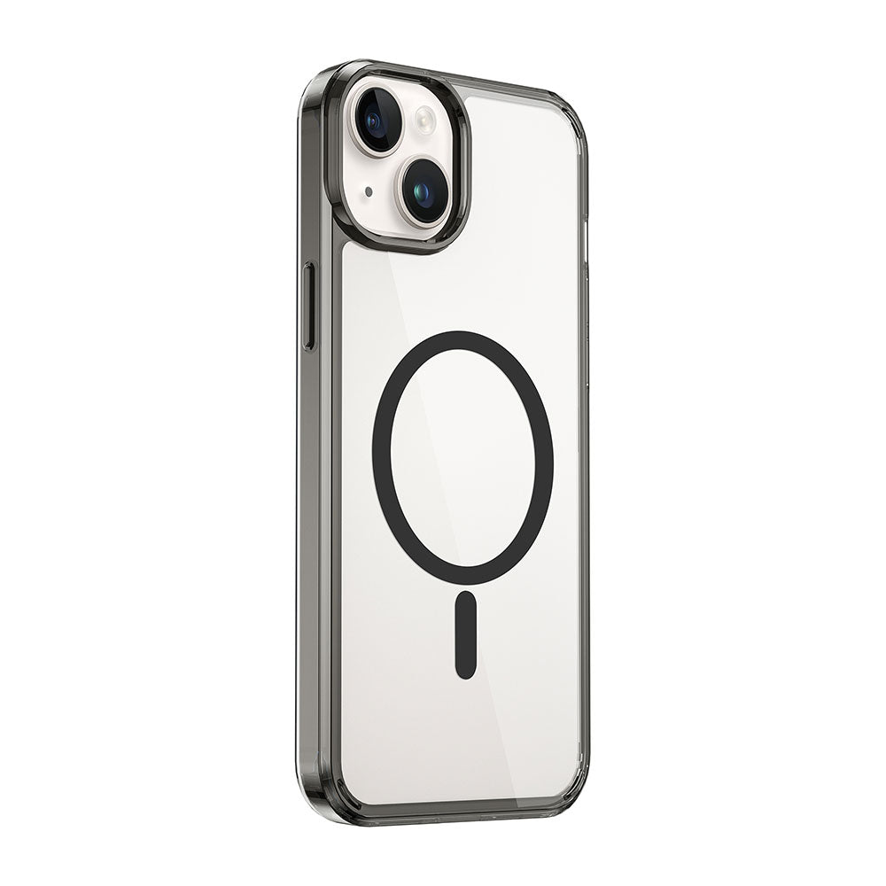 Apple iPhone 15 Plus Case Wiwu MCC-101 Magnetic Crystal Hard PC Cover Black 