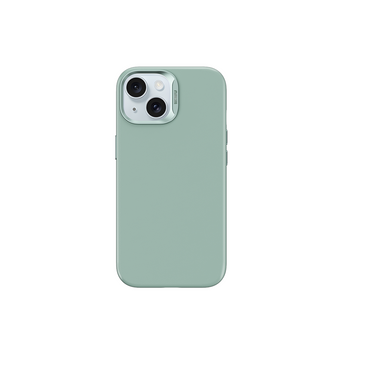 Apple iPhone 15 Plus Case Wiwu SP-019 Vegan Leather Cover with M-safe Charging Gray 