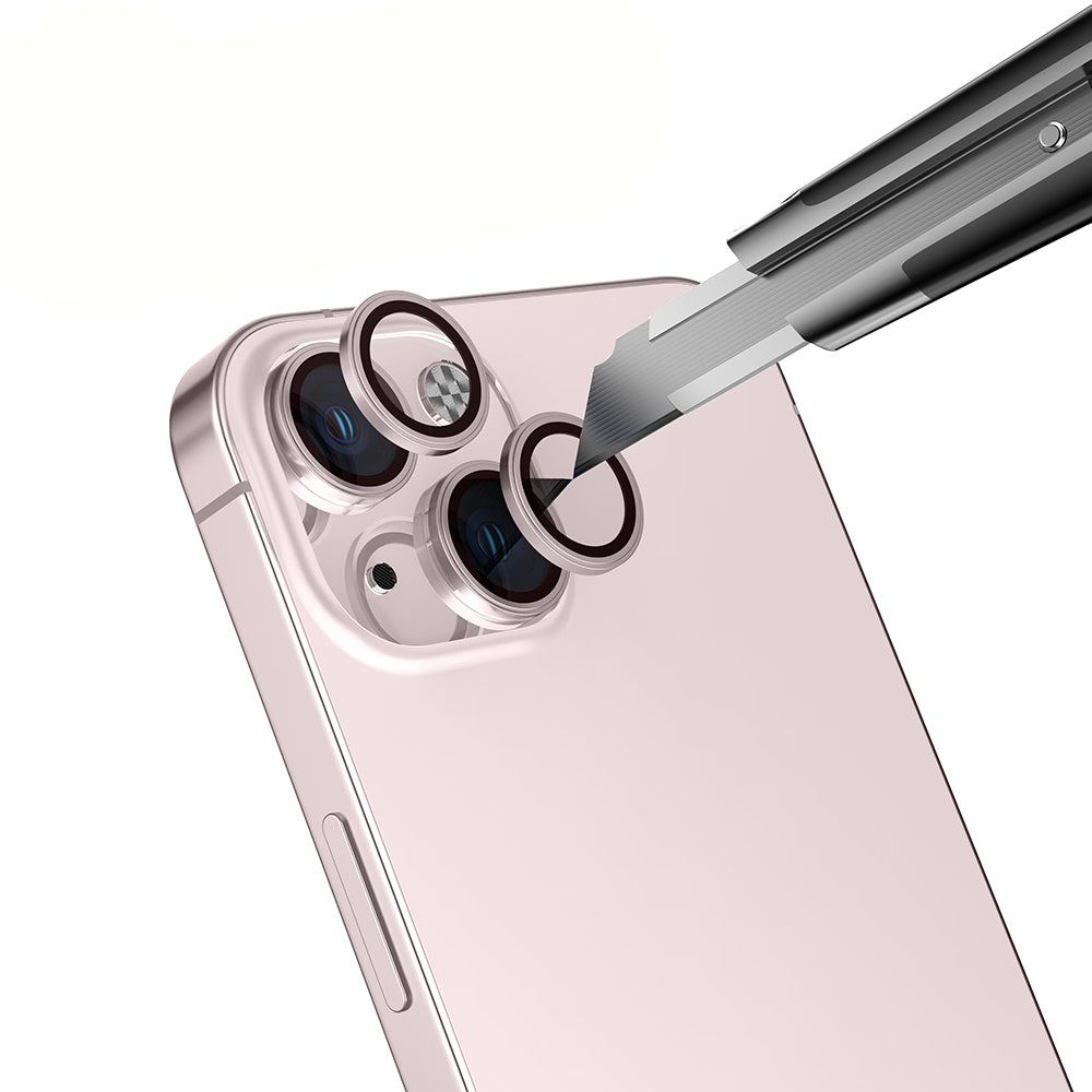 Apple iPhone 15 Plus Zore Micro Camera Lens Protector Rose Gold 