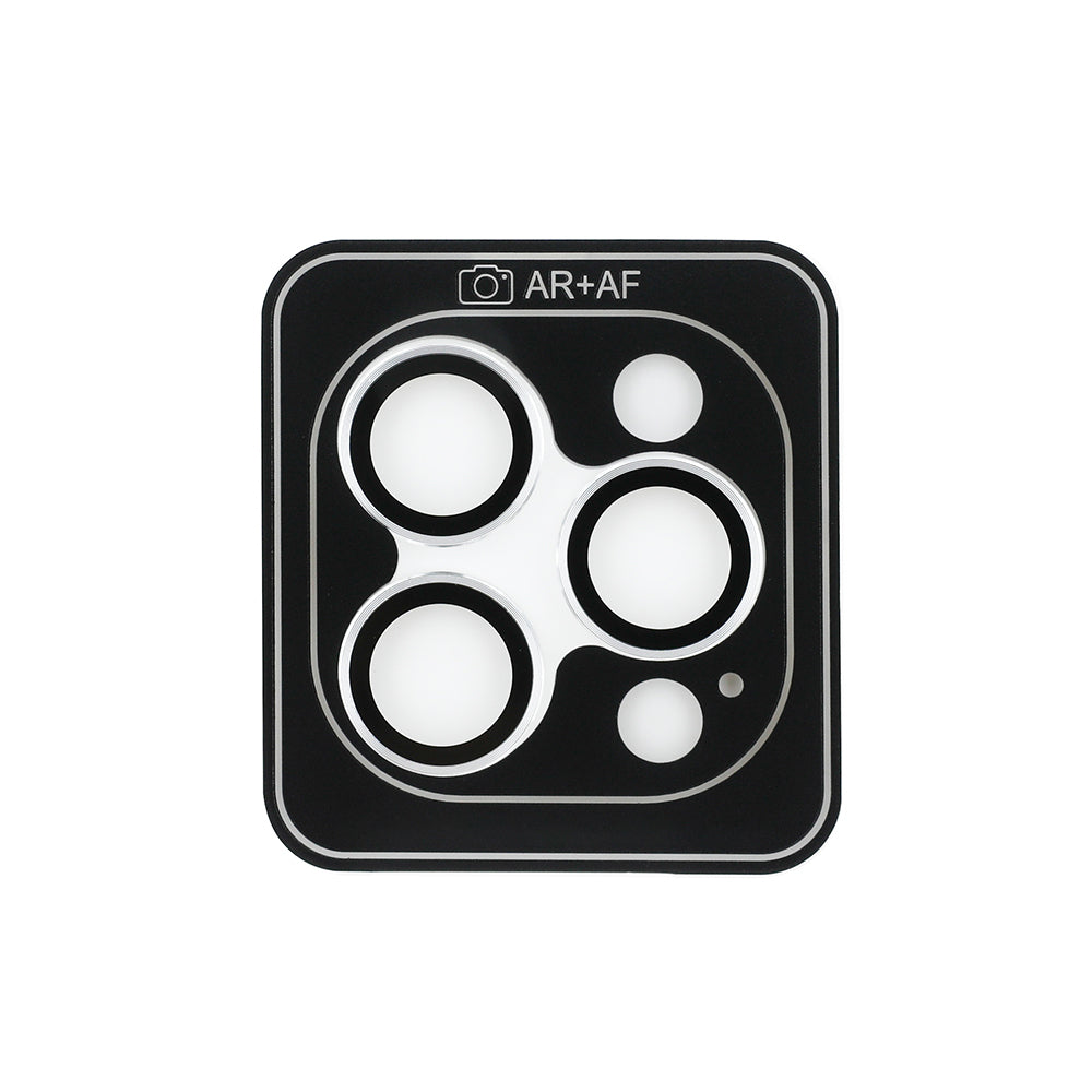 Apple iPhone 15 Pro Guess Original Licensed Metal Camera Lens Protector Silver 