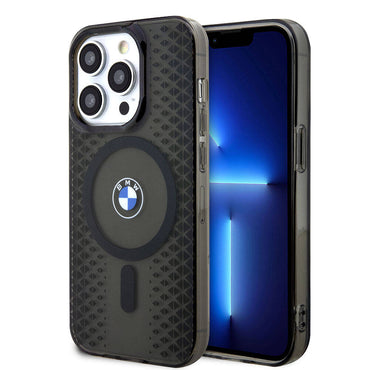 Apple iPhone 15 Pro Kılıf BMW M-safe Şarj Özellikli Transparan IML Signature Orjinal Lisanslı Kapak Siyah