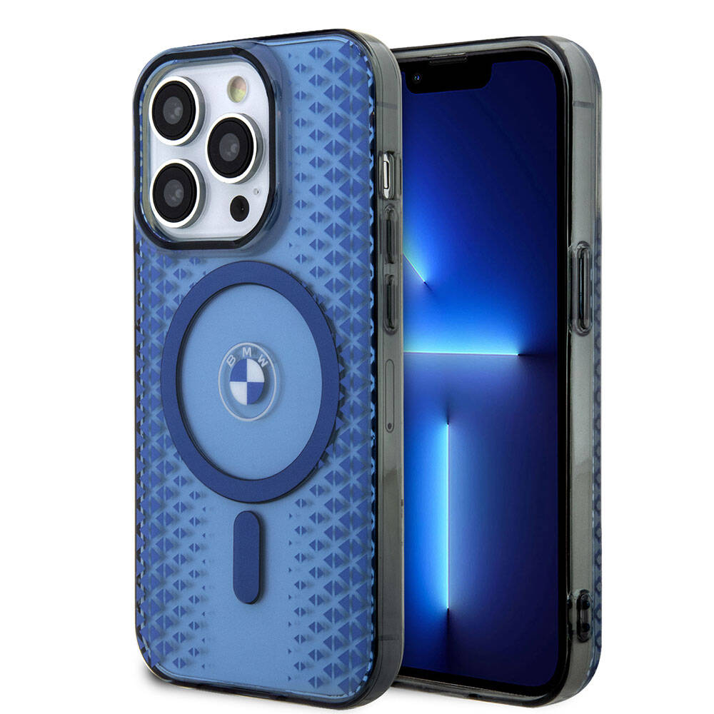 Apple iPhone 15 Pro Kılıf BMW M-safe Şarj Özellikli Transparan IML Signature Orjinal Lisanslı Kapak Siyah