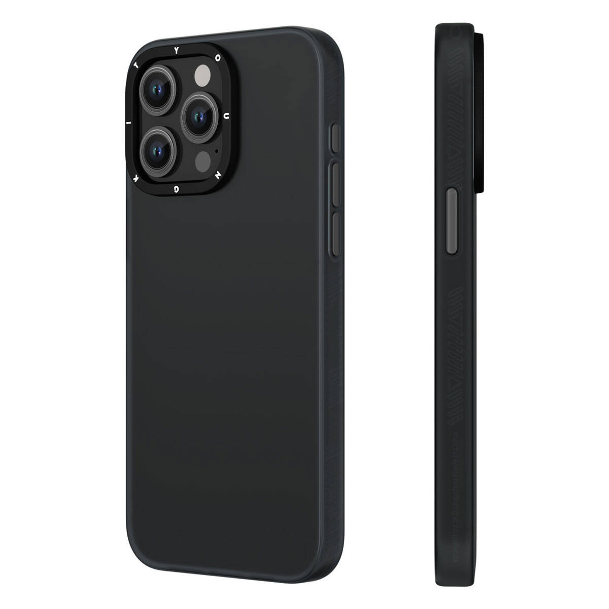 Apple iPhone 15 Pro Case Frosted Matte Design Youngkit Hidden Sand Series Cover Gray 