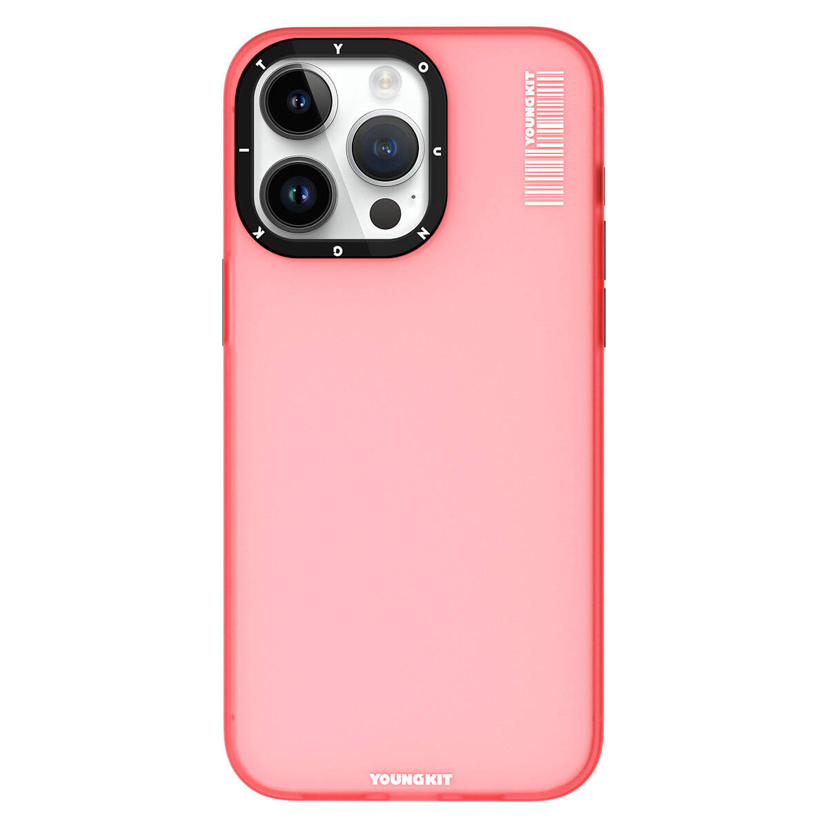 Apple iPhone 15 Pro Case Frosted Matte Design Youngkit Hidden Sand Series Cover Pink 