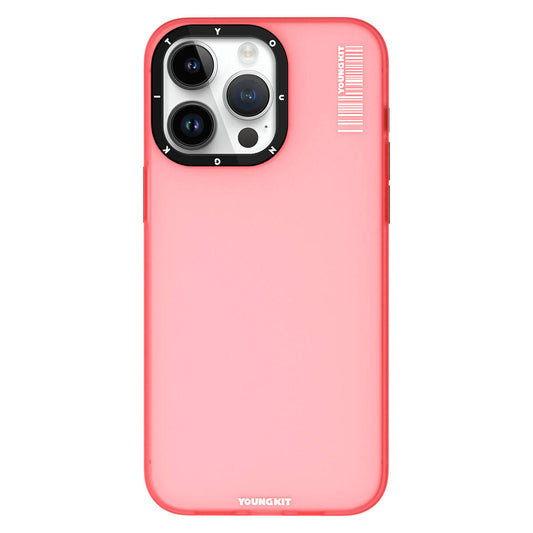 Apple iPhone 15 Pro Case Frosted Matte Design Youngkit Hidden Sand Series Cover Pink 