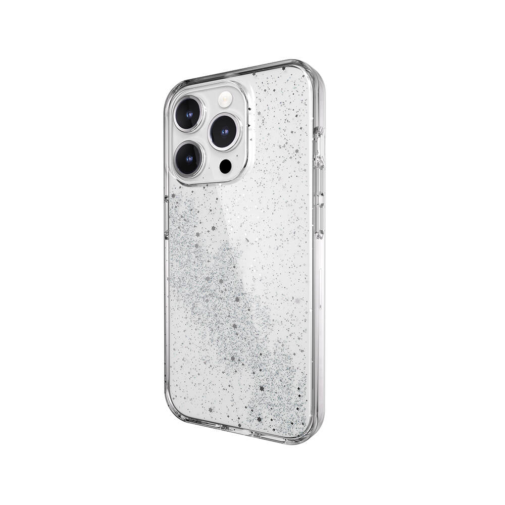 Apple iPhone 15 Pro Kılıf Çift Katmanlı IMD Baskılı Bumper Lisanslı Switcheasy Cosmos Comet Kapak Renksiz
