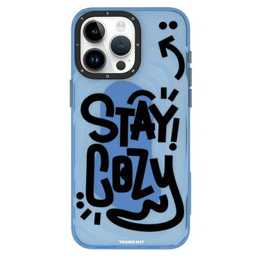 Apple iPhone 15 Pro Case Patterned Youngkit Happy Hearth Series Cover Green 