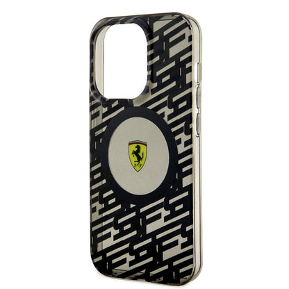 Apple iPhone 15 Pro Kılıf Ferrari Orjinal Lisanslı M-safe Şarj Özellikli Multi SF Kapak Sarı