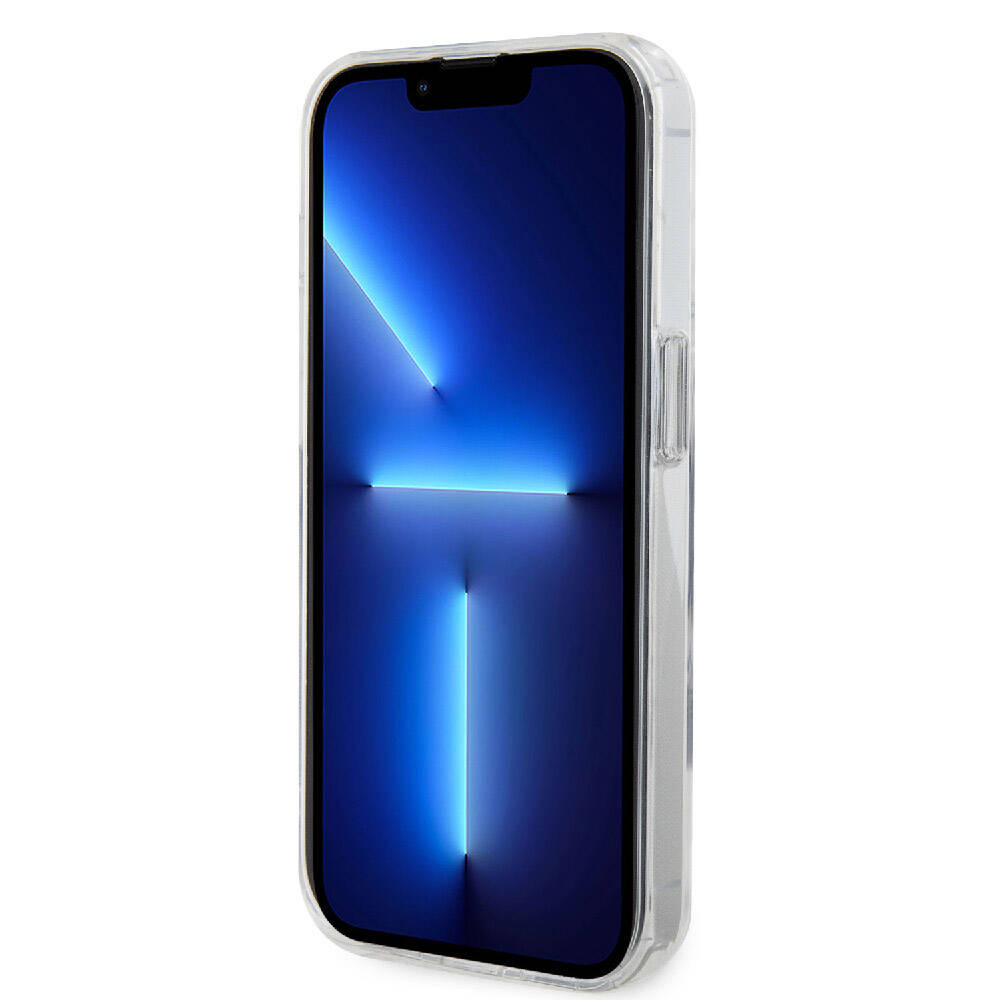 Apple iPhone 15 Pro Kılıf Karl Lagerfeld Orjinal Lisanslı M-safe Şarj Özellikli K&C İkonik Baskılı Ring Standlı Kapak Siyah