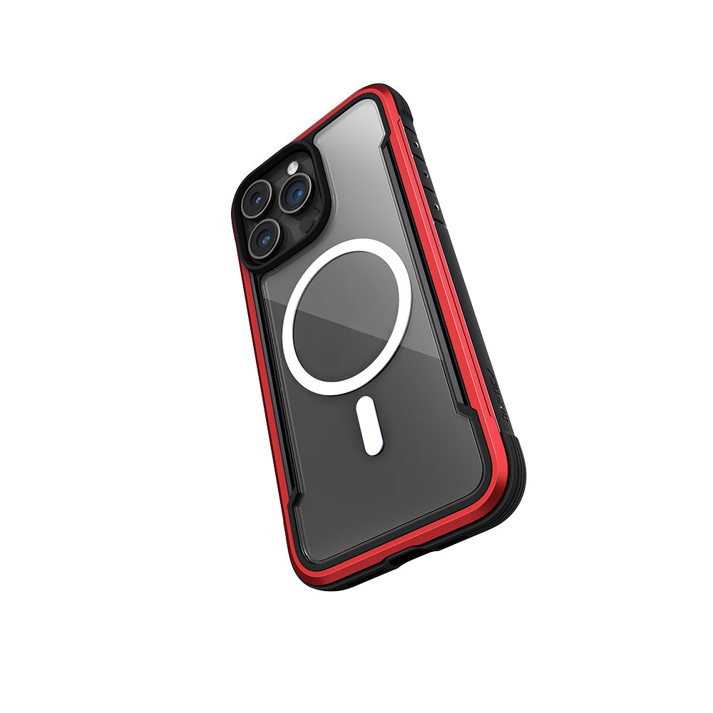 Apple iPhone 15 Pro Kılıf M-safe Şarj Özellikli Airbagli Raptic Shield Serisi Şeffaf Arka Yüzey Kapak Siyah