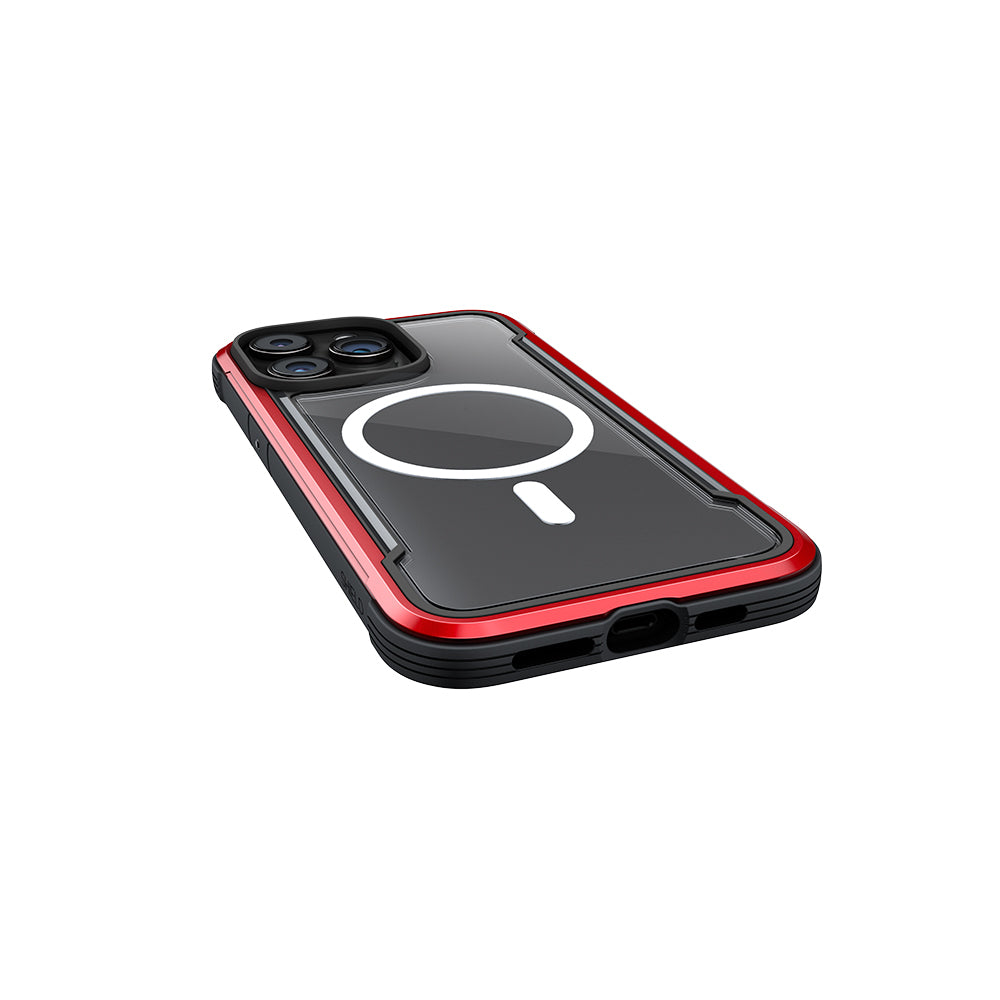 Apple iPhone 15 Pro Kılıf M-safe Şarj Özellikli Airbagli Raptic Shield Serisi Şeffaf Arka Yüzey Kapak Colorful