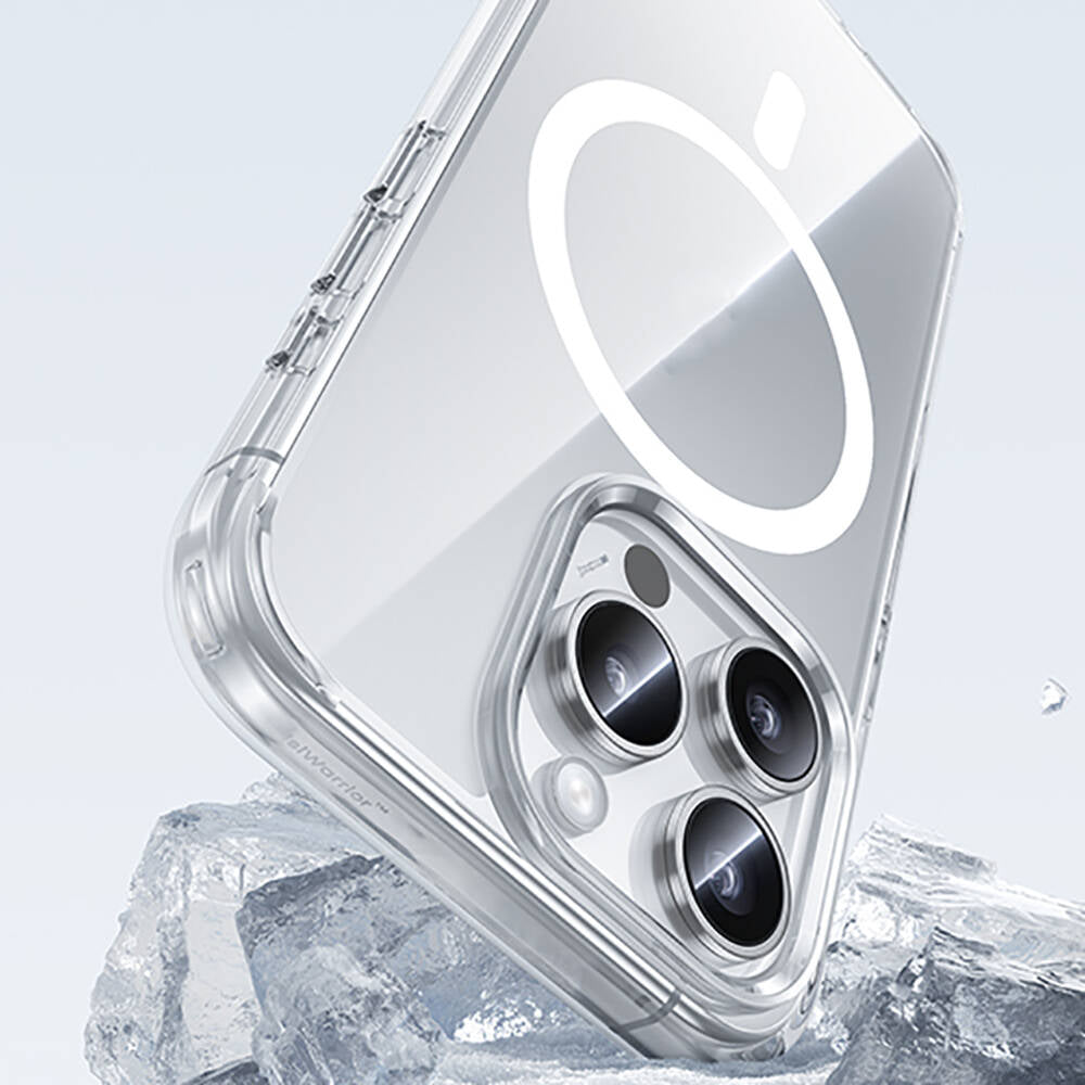 Apple iPhone 15 Pro Case M-safe Charging Feature Airbag Transparent Benks LucentPro Series Cover Transparent 