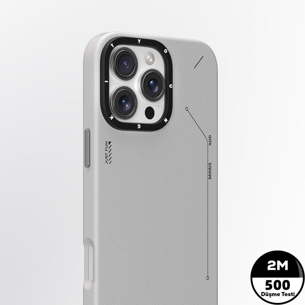 Apple iPhone 15 Pro Kılıf M-safe Şarj Özellikli Basit Mat Deri Desenli Youngkit Tech Fashion Serisi Kapak Kahverengi