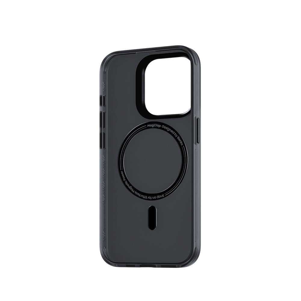 Apple iPhone 15 Pro Case M-safe Charging Feature Benks Lucid Armor Cover Gray 
