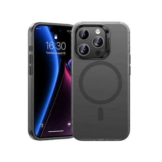 Apple iPhone 15 Pro Case M-safe Charging Feature Benks Lucid Armor Cover Gray 