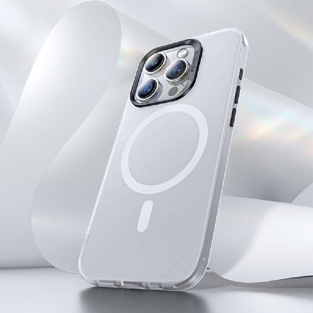 Apple iPhone 15 Pro Case M-safe Charging Feature Benks Lucid Armor Cover Gray 