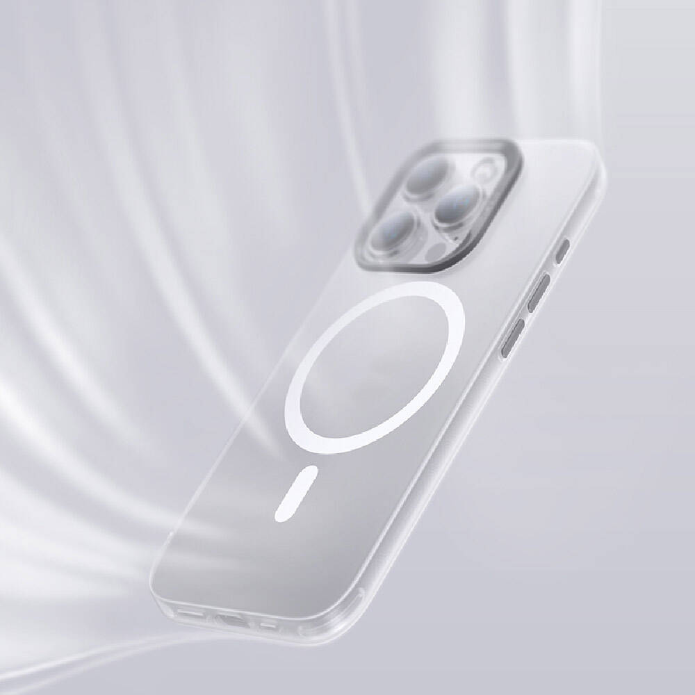 Apple iPhone 15 Pro Case M-Safe Charging Feature Benks Lucid Armor Cover White 