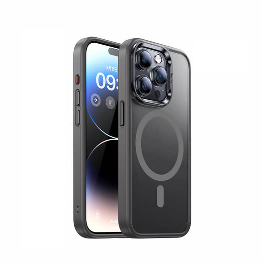 Apple iPhone 15 Pro Case M-safe Charging Feature Benks Mist Protective Cover Gray 