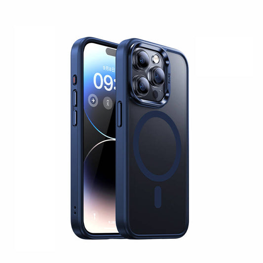 Apple iPhone 15 Pro Case M-safe Charging Feature Benks Mist Protective Cover Blue 
