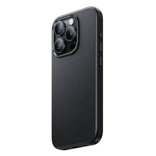 Apple iPhone 15 Pro Case M-safe Charging Feature Benks Vintage Leather Cover Black 