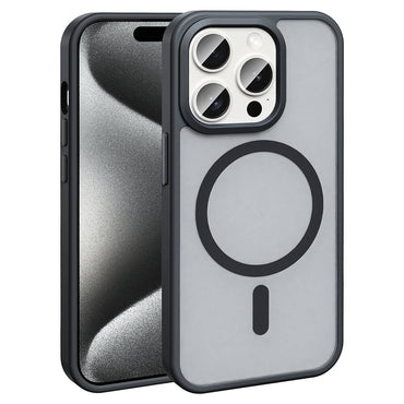 Apple iPhone 15 Pro Kılıf M-safe Şarj Özellikli Mat Arka Yüzey Zore Sio Kapak