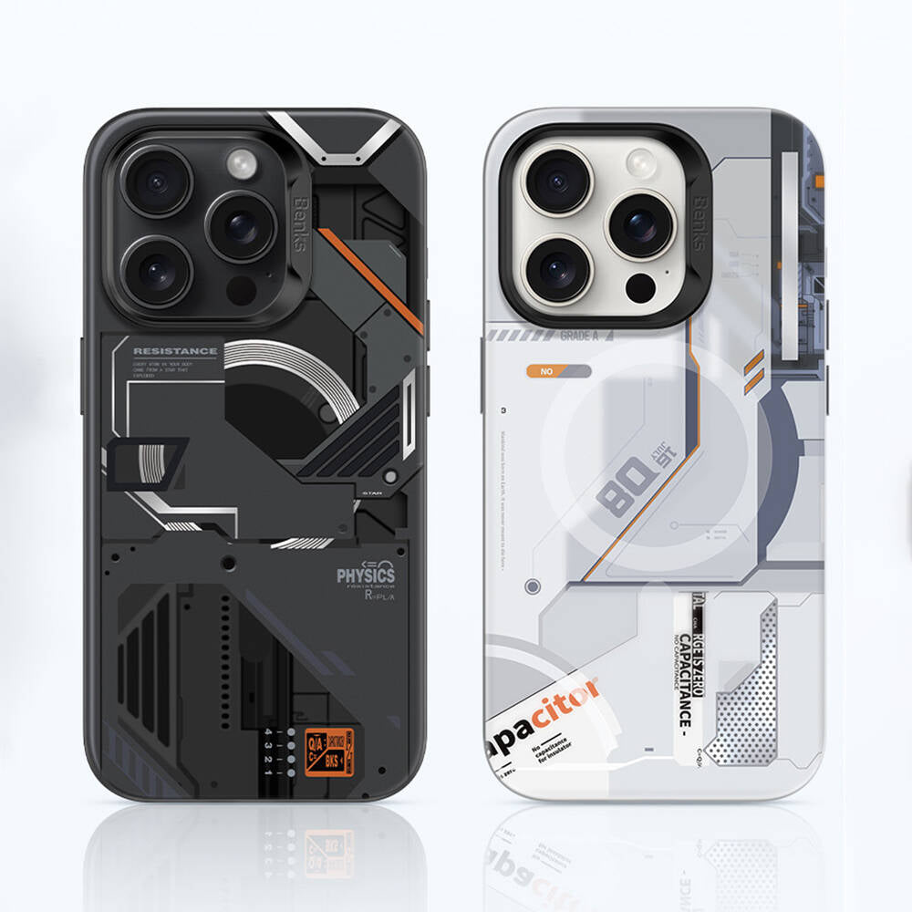 Apple iPhone 15 Pro Case M-safe Charging Feature Mechanical Design Benks Perspective Series Cover White 
