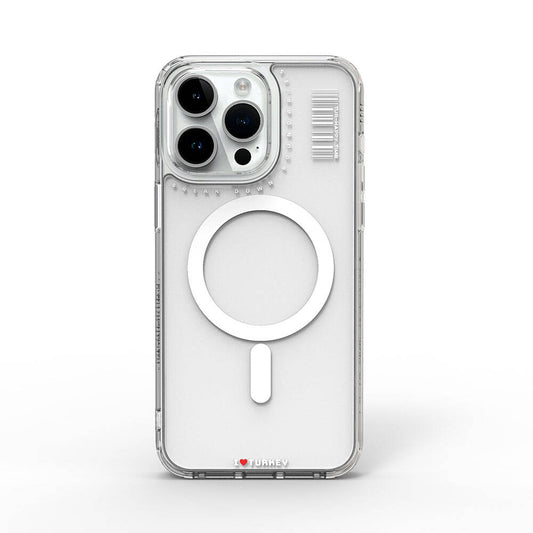 Apple iPhone 15 Pro Case M-safe Charging Feature Transparent Clear Wiwu Turkey D Series Cover Colorless 