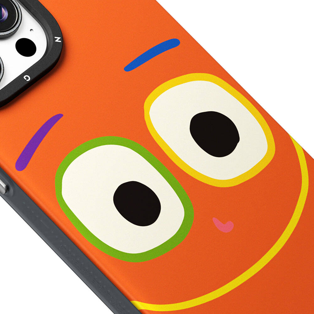 Apple iPhone 15 Pro Case M-safe Charging Feature Sunshine Design Youngkit Daily Happy Series Cover Black-Yellow 