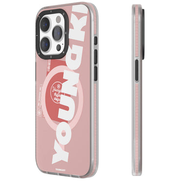 Apple iPhone 15 Pro Case M-safe Charging Feature Youngkit Binfen Series Text Themed Cover Black 