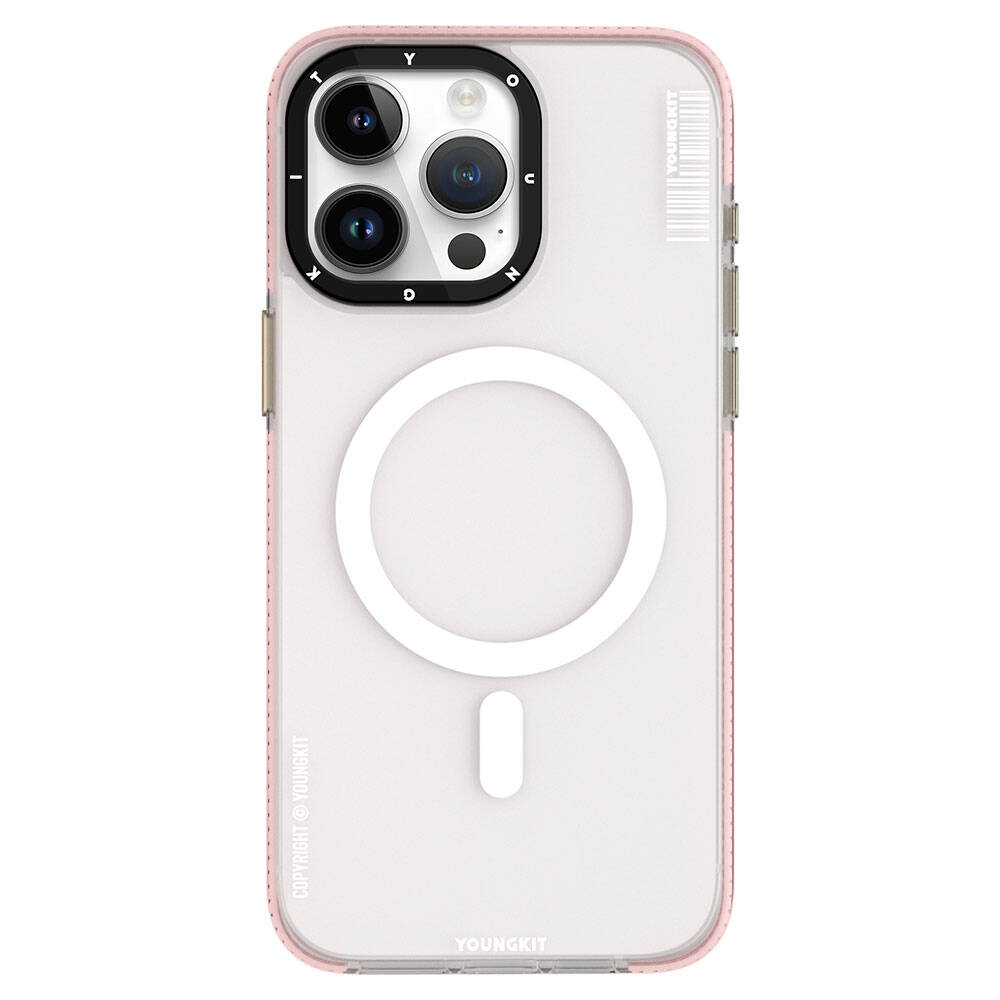 Apple iPhone 15 Pro Case M-safe Charging Feature Youngkit Jiansha Series Cover Black 