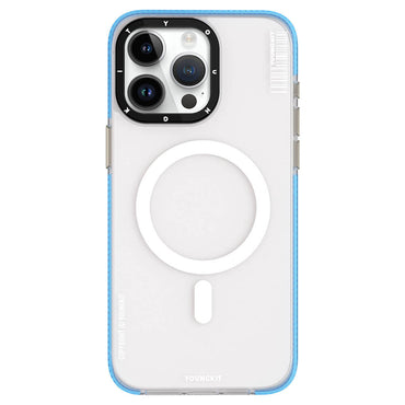 Apple iPhone 15 Pro Case M-safe Charging Feature Youngkit Jiansha Series Cover Blue 