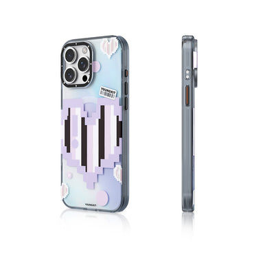 Apple iPhone 15 Pro Kılıf M-safe Şarj Özellikli Youngkit Love Serisi Kapak Yeşil