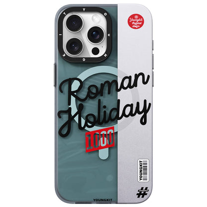 Apple iPhone 15 Pro Kılıf M-safe Şarj Özellikli Youngkit Motorcycle Legend Serisi Kapak