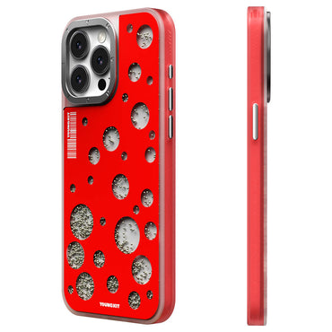 Apple iPhone 15 Pro Case M-safe Charging Feature Youngkit Quicksand Beads Series Cover Black 
