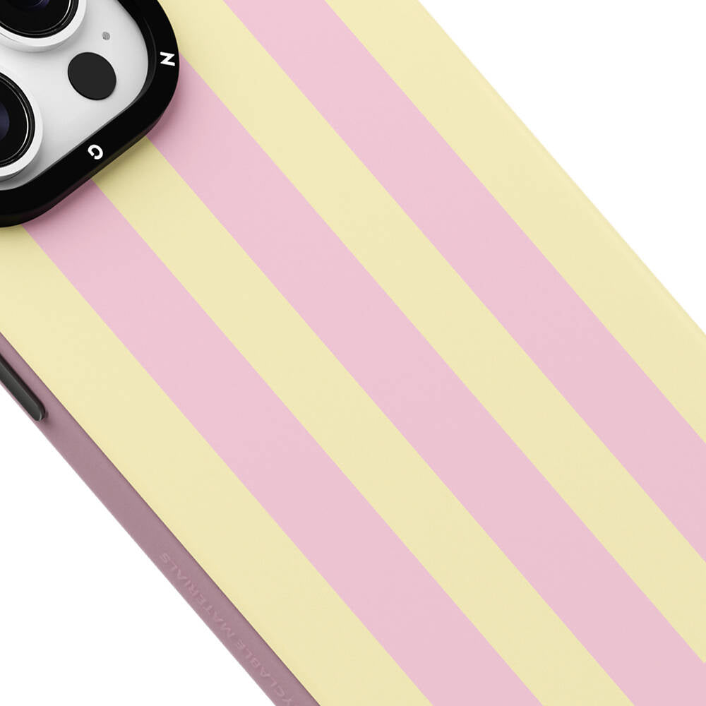 Apple iPhone 15 Pro Case M-safe Charging Feature Youngkit Striped Piano Keys Series Cover Blue 