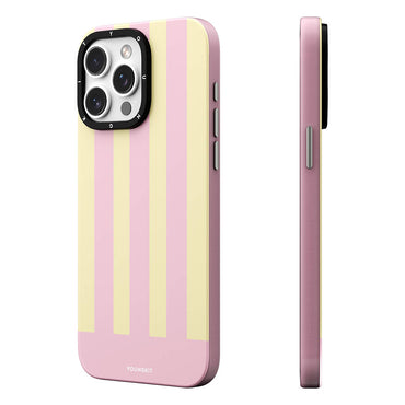 Apple iPhone 15 Pro Case M-safe Charging Feature Youngkit Striped Piano Keys Series Cover Blue 