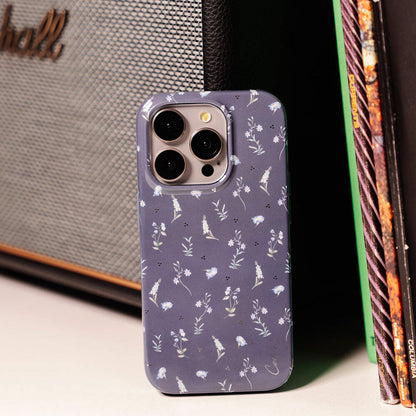 Apple iPhone 15 Pro Kılıf Mini Çayır Çiçekleri Desenli Coehl Prairie Kapak Pembe Açık