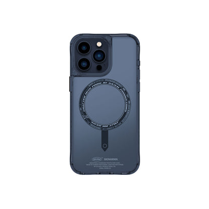 Apple iPhone 15 Pro Kılıf SkinArma Şeffaf Airbag Tasarımlı M-safe Şarj Özellikli Saido Kapak Renksiz