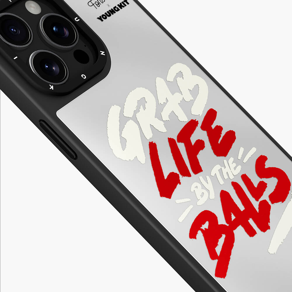 Apple iPhone 15 Pro Case Tobias Fonseca Design Youngkit Mirror Cover Red 